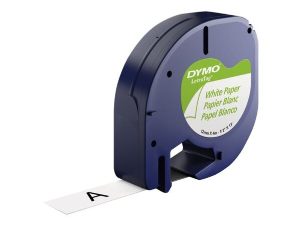 DYMO LT PAPER LABELS 2PK BLACK/WHITE 1/2"X13'