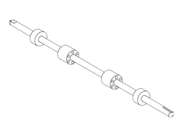 LEXMARK X850 ADF FEED-OUT ROLL ASSEMBLY