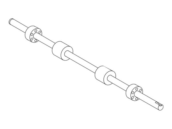 LEXMARK X850 ADF TRANSPORT ROLL ASSEMBLY