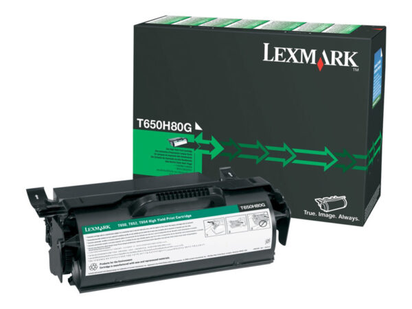 LEXMARK T650N HI RECOND BLACK TONER