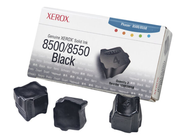 Xerox 108R00668 PHASER 8500 3PK BLACK INK STICKS