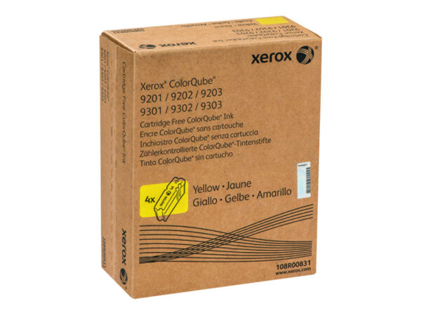 Xerox 108R00831 COLORQUBE 9201 4PK YELLOW INK STICKS